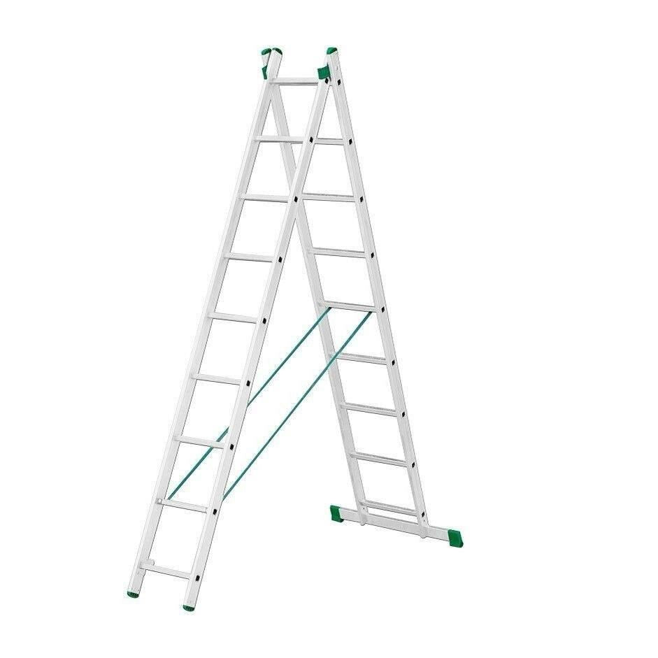 ALUMINUM LADDERS WITH ADJUSTMENT OPTION 2x9, model 7709