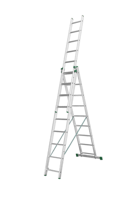 TRIPLE SECTION LADDERS 3x9, model 7609 with removable third element