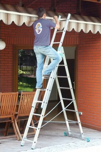 TRIPLE SECTION LADDERS 3x7, model 7607 with removable third element